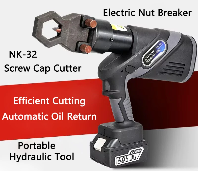 Electric Hydraulic Nut Breaker NK-32 Screw Cap Cutting Machine Rusted Nut Cap Breaking Machine Screw Cutter
Electric Hydraulic Nut Breaker NK-32 Screw Cap Cutting Machine Rusted Nut Cap Breaking Machine Screw Cutter
