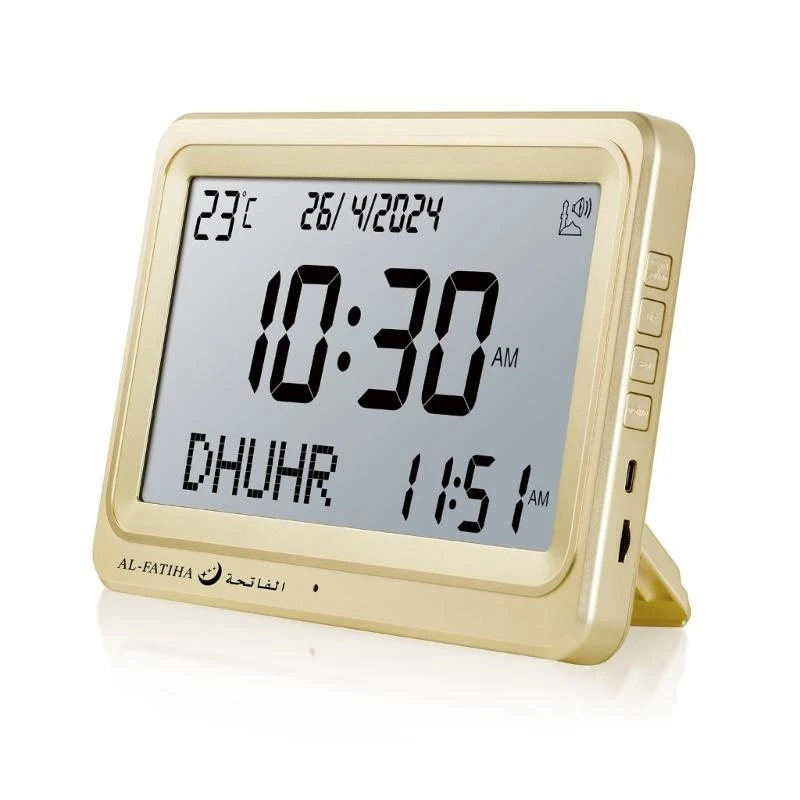 Digital Islamic Azan Time Clock with LCD Display Prayer Alarm Clock for Prayer 066A
Digital Islamic Azan Time Clock with LCD Display Prayer Alarm Clock for Prayer 066A