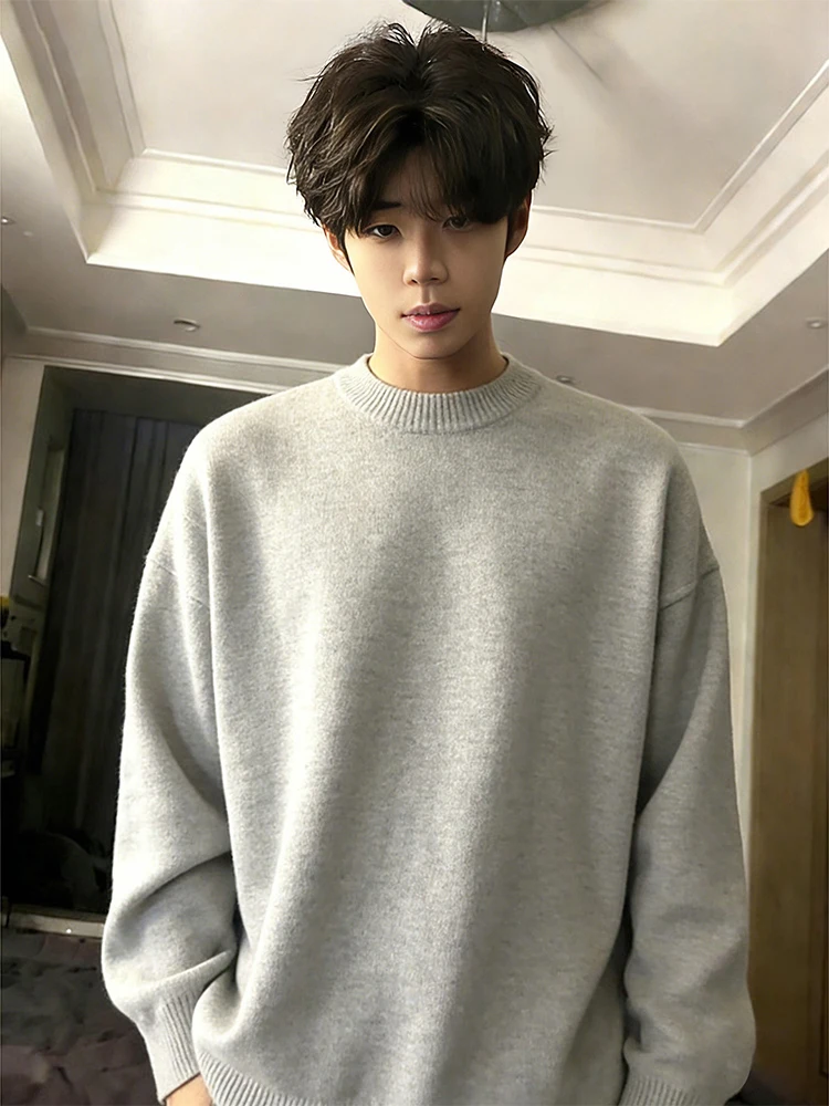 Men's Bla round Ne Fce Lined Knitted Sweater Thi Warm Casual Sle Long Sve Top Layering irt American Lazy Sle
Men's Bla round Ne Fce Lined Knitted Sweater Thi Warm Casual Sle Long Sve Top Layering irt American Lazy Sle