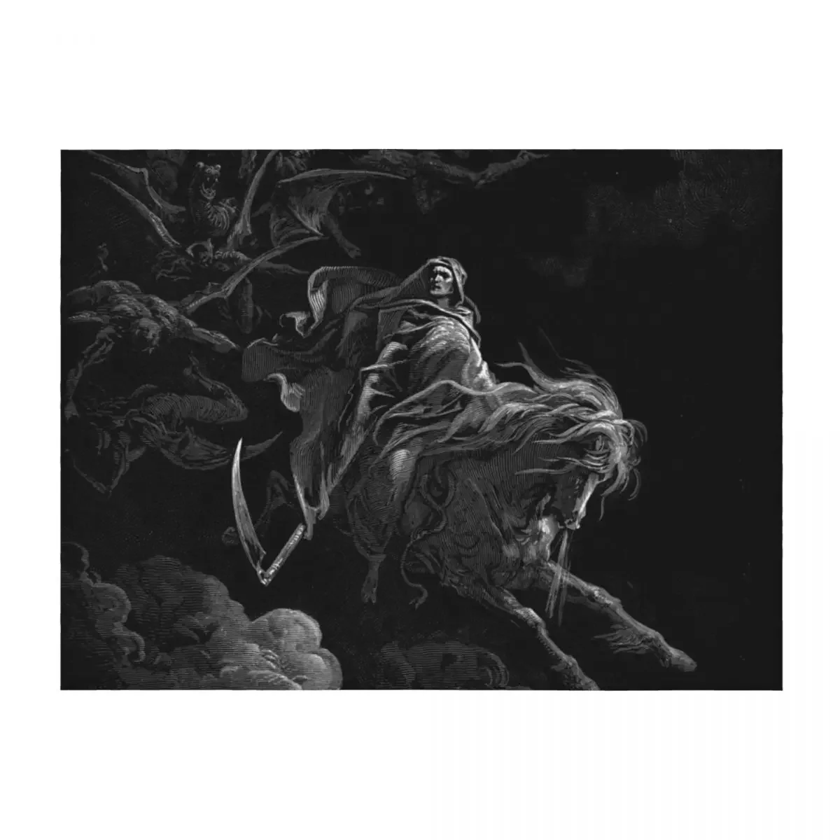 Enhanced, High Res Gustave Doré Death on a Pale Horse 1865 Throw Blanket for babies Plaid Blankets
Enhanced, High Res Gustave Doré Death on a Pale Horse 1865 Throw Blanket for babies Plaid Blankets
