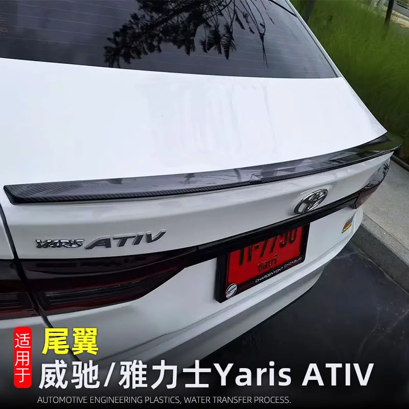 Для Toyota Yaris Ativ/Vois 2023 2024, внешние аксессуары из АБС-пластика, накладка на задний спойлер, задняя накладка на багажник, Стайлинг автомобиля
Для Toyota Yaris Ativ/Vois 2023 2024, внешние аксессуары из АБС-пластика, накладка на задний спойлер, задняя накладка на багажник, Стайлинг автомобиля