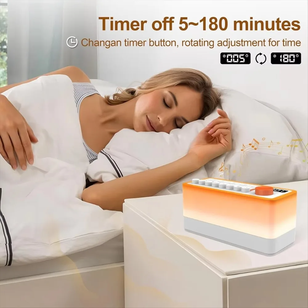 New DIY Immersive Sound Effects Noise Machine Night Light Colorful Night Lights RGB Color Smart Sleep Aid Speaker Home
New DIY Immersive Sound Effects Noise Machine Night Light Colorful Night Lights RGB Color Smart Sleep Aid Speaker Home