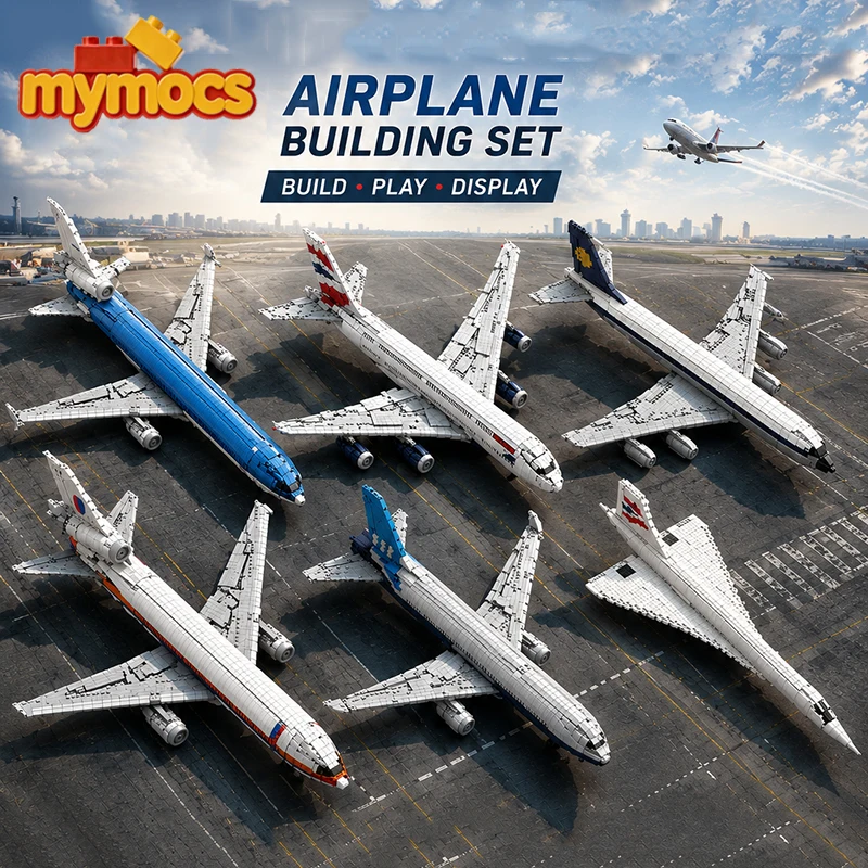 Mymocs Ideas Aviation Airplane Sets City Civil Aircraft A380 DC-10 MD-11 747 777X Concorde Jet Model Building Blocks Toys Gift
Mymocs Ideas Aviation Airplane Sets City Civil Aircraft A380 DC-10 MD-11 747 777X Concorde Jet Model Building Blocks Toys Gift