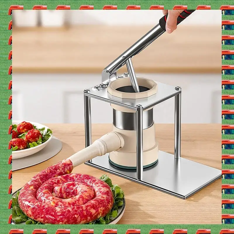 ABMO 5 In 1 Horizontal Type Sausage Meat Stuffer Homemade Kitchen Quickie Meat Sausage Maker Tools Sausage Filler
ABMO 5 In 1 Horizontal Type Sausage Meat Stuffer Homemade Kitchen Quickie Meat Sausage Maker Tools Sausage Filler