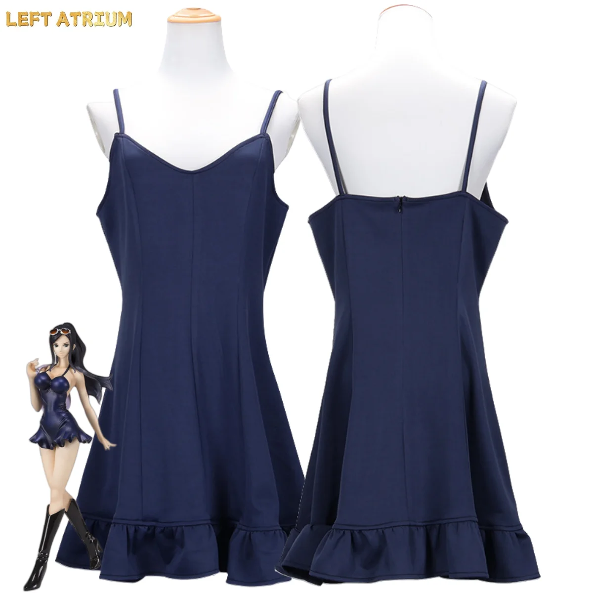 Anime Nico Robin Miss All Sunday Cosplay Costume Dressrosa Arc Pirate Hunter Blue Sling Dress Sexy Woman Party Suit
Anime Nico Robin Miss All Sunday Cosplay Costume Dressrosa Arc Pirate Hunter Blue Sling Dress Sexy Woman Party Suit