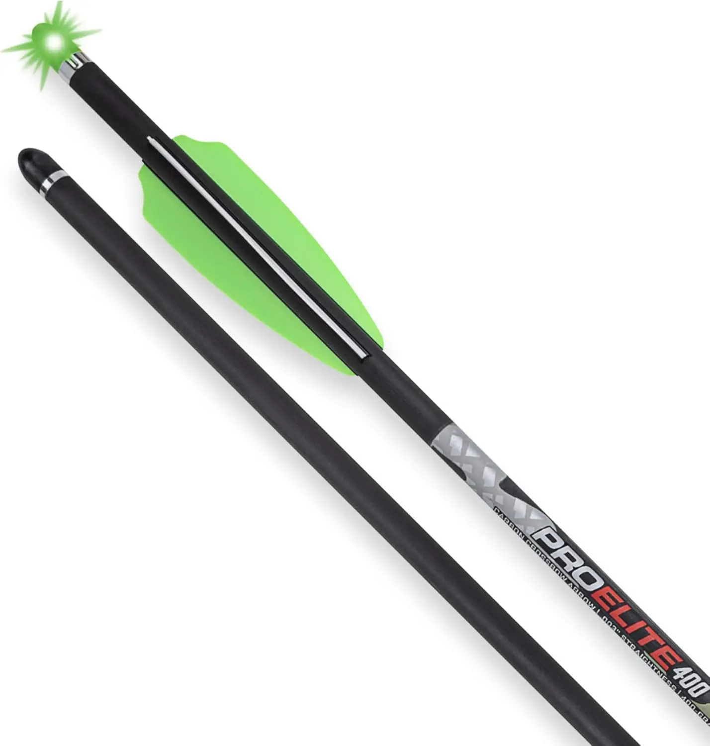 Carbon Crossbow Arrows 20" 400 Grain Pack of 3 with Lighted Nocks for Hunting
Carbon Crossbow Arrows 20" 400 Grain Pack of 3 with Lighted Nocks for Hunting