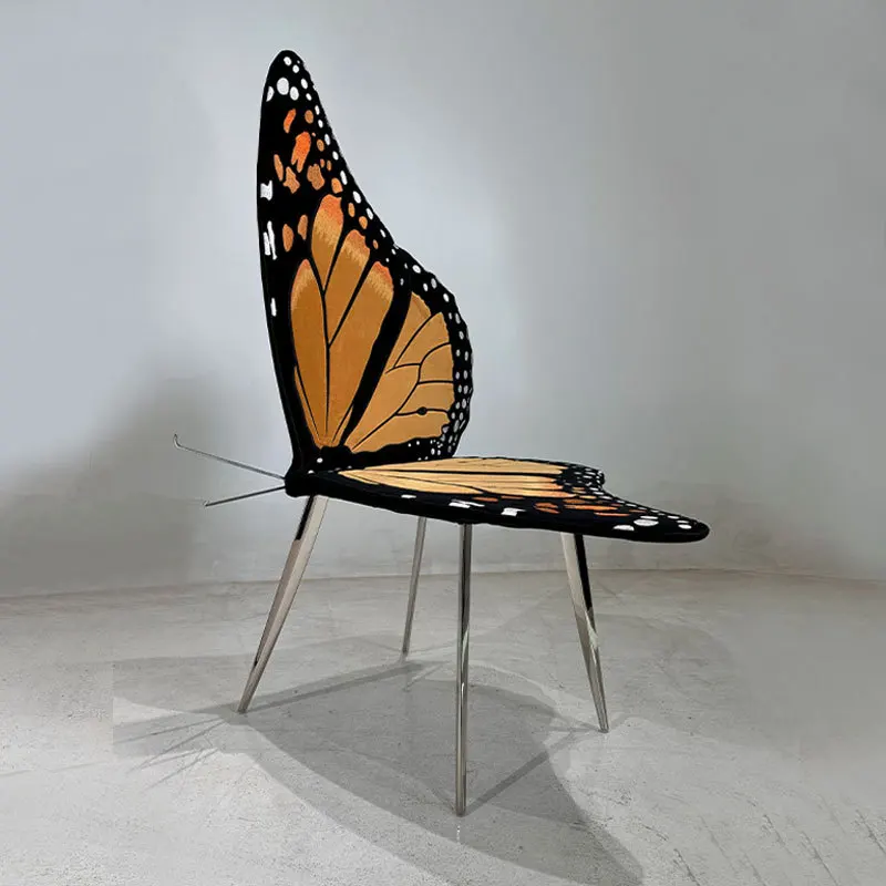 Designer Butterfly Leisure Chair Personalized Art Rusty Fabric Single Chair Light Luxury Creative Living Room Stainless Steel
Designer Butterfly Leisure Chair Personalized Art Rusty Fabric Single Chair Light Luxury Creative Living Room Stainless Steel