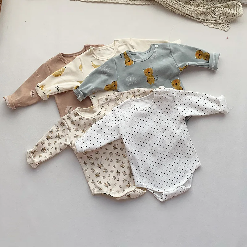 2022 Spring New Infant Clothes Korean Cartoon Baby Boys Girls Rompers Cotton Long Sleeve Newborn Outfits
2022 Spring New Infant Clothes Korean Cartoon Baby Boys Girls Rompers Cotton Long Sleeve Newborn Outfits