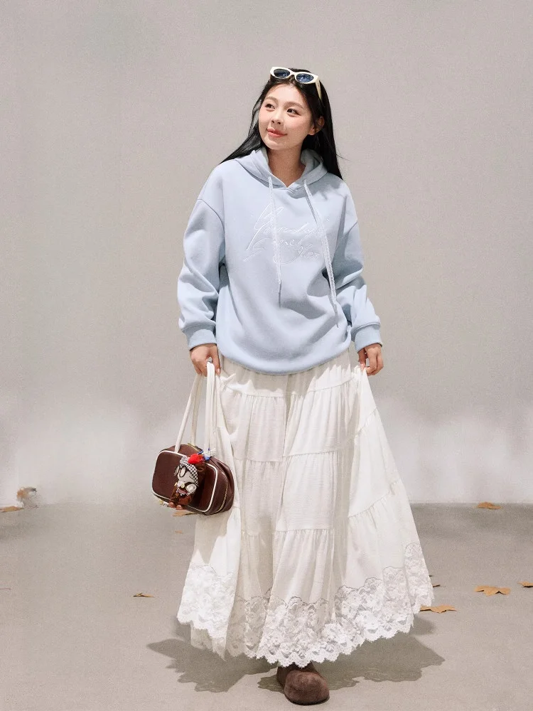 Комплект из двух предметов: женский свитер большого размера, молочно-голубой, универсальный, стройнящий, в корейском стиле, для повседневной носки, с высокой талией, зимний, модный
Комплект из двух предметов: женский свитер большого размера, молочно-голубой, универсальный, стройнящий, в корейском стиле, для повседневной носки, с высокой талией, зимний, модный