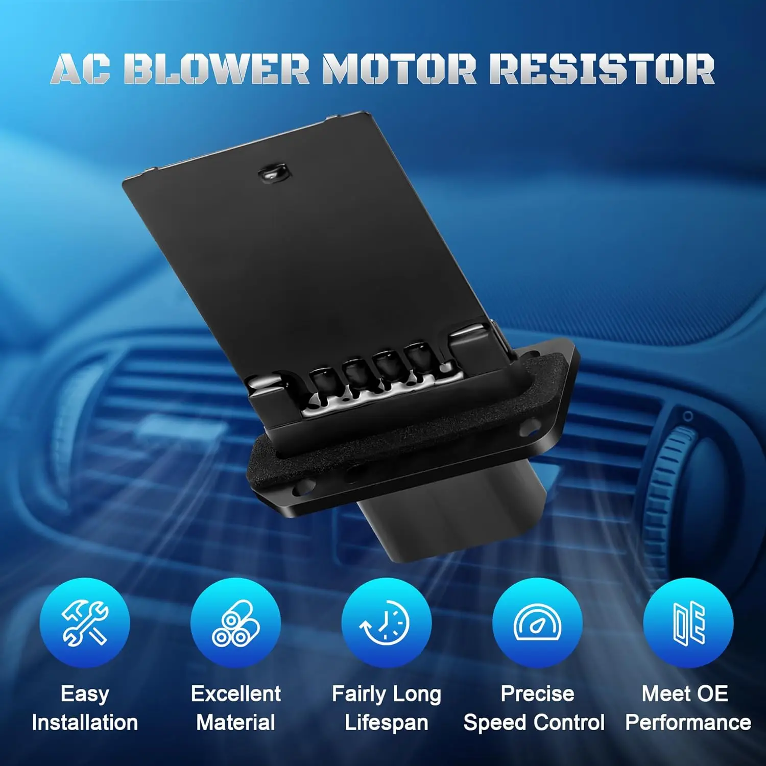 High Quality Car HVAC Heater Blower Motor Resisto 3F2Z18591AA For Ford 2008-2012 F150 Escape Expedtion F250 F350 Super Duty Mustang Lincoln Mark LT Mercury Mariner
High Quality Car HVAC Heater Blower Motor Resisto 3F2Z18591AA For Ford 2008-2012 F150 Escape Expedtion F250 F350 Super Duty Mustang Lincoln Mark LT Mercury Mariner