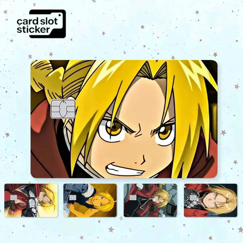 Cartoon Edward E-Elric Credit Card HD Stickers Game Card Decal Small Chip Waterproof Sticker Gift
Cartoon Edward E-Elric Credit Card HD Stickers Game Card Decal Small Chip Waterproof Sticker Gift