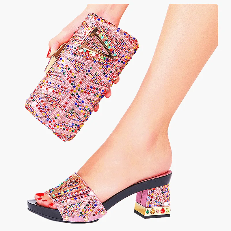 Shoes And Bags Set Style Cross-border Suitable For Weddings Parties Banquets Plus Size Women's Lightweight Bolso De Fiesta Mujer
Shoes And Bags Set Style Cross-border Suitable For Weddings Parties Banquets Plus Size Women's Lightweight Bolso De Fiesta Mujer