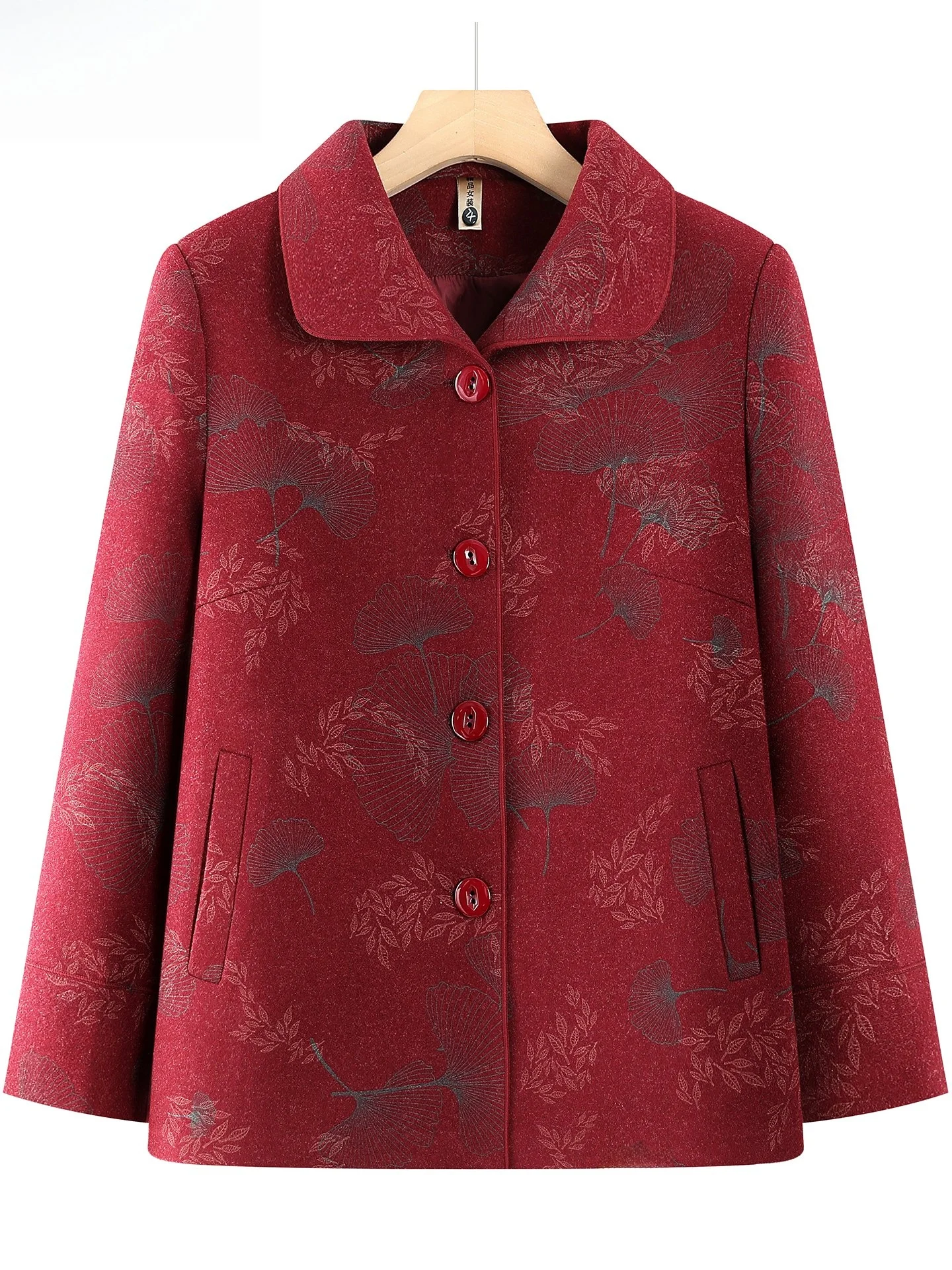 Autumn Outerwear for Elderly Women Red Wedding Top Mom Grandma Coat Casual Loose Fit Long Sleeve Plant Floral Print Warmth
Autumn Outerwear for Elderly Women Red Wedding Top Mom Grandma Coat Casual Loose Fit Long Sleeve Plant Floral Print Warmth