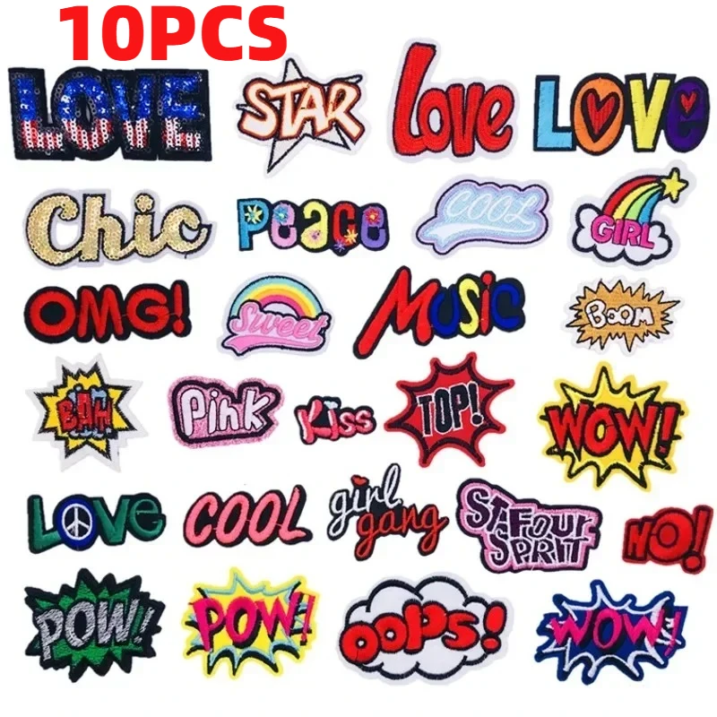 10PCS Cross-border Embroidery Cloth Sticker English Letter LOVE Computer Embroidery Label Fashion Hat Clothing Decoration
10PCS Cross-border Embroidery Cloth Sticker English Letter LOVE Computer Embroidery Label Fashion Hat Clothing Decoration