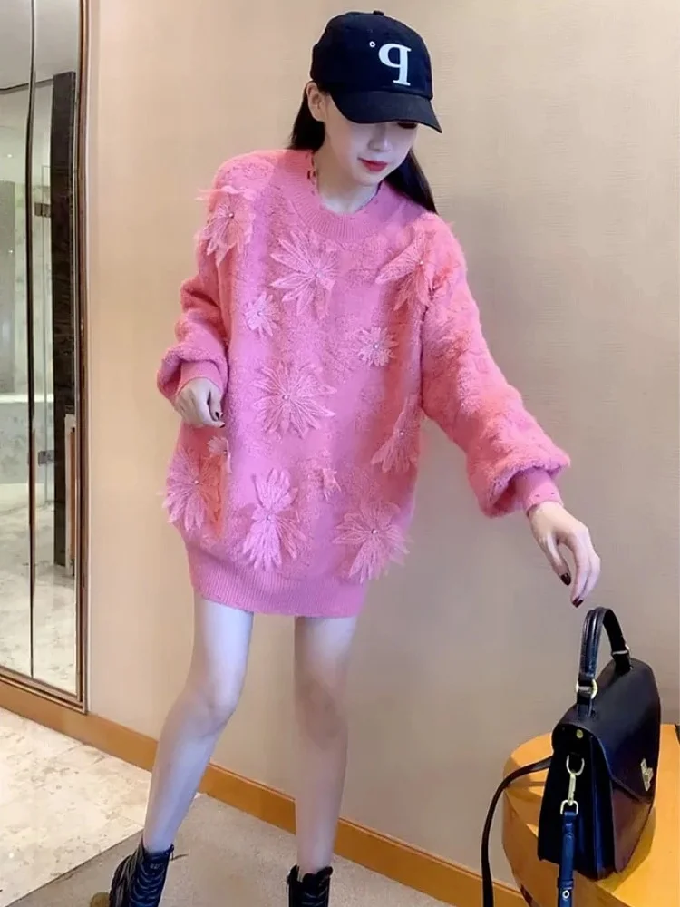 Early Spring Women's Sweater Loose Fit Versatile Sli Lazy Top Trendy Design Spring Autumn Seasonal Long Sve round Ne
Early Spring Women's Sweater Loose Fit Versatile Sli Lazy Top Trendy Design Spring Autumn Seasonal Long Sve round Ne