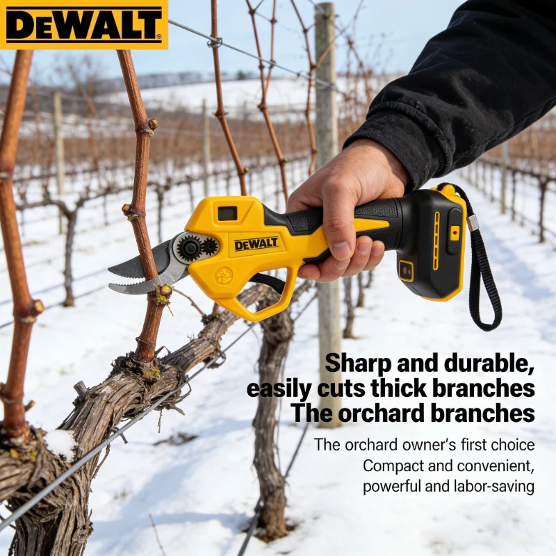 Dewalt Brushless Electric Pruning and Gardening Tool Compatible with Lithium Battery Suitable for Fruit Tree Pruning(bare unit)
Dewalt Brushless Electric Pruning and Gardening Tool Compatible with Lithium Battery Suitable for Fruit Tree Pruning(bare unit)