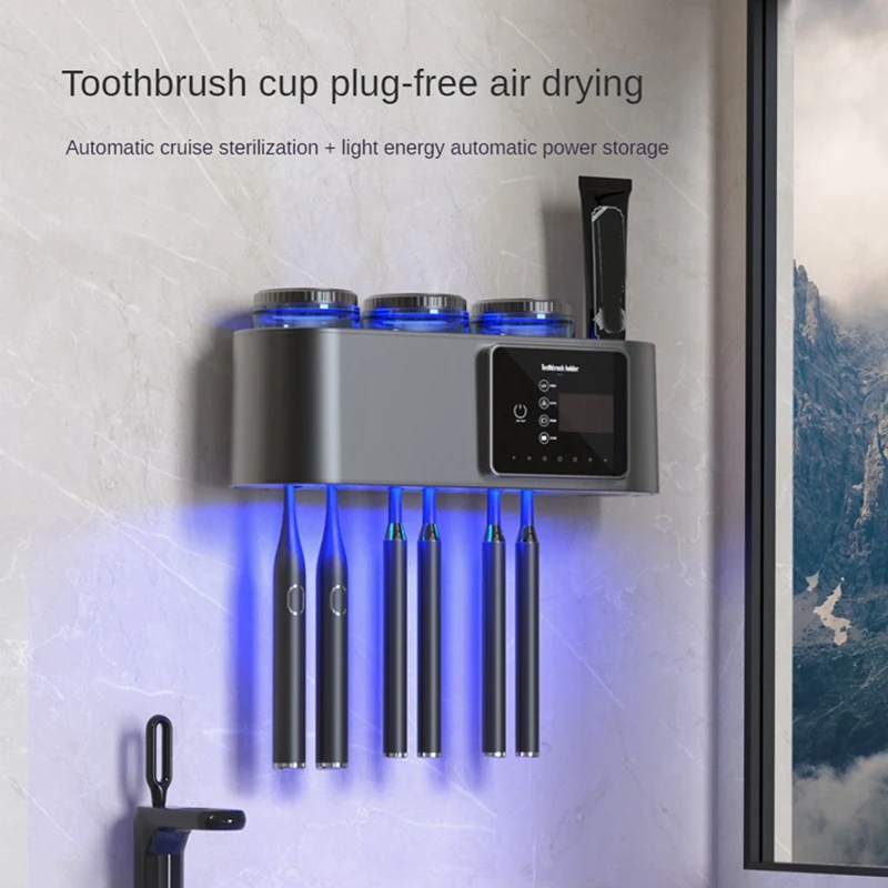 Toothbrush Sanitizers Bathroomtoothbrush Holder Wall Mounted No Drilling Required With 6 Slot Smart Toothbrush Organizer Durable
Toothbrush Sanitizers Bathroomtoothbrush Holder Wall Mounted No Drilling Required With 6 Slot Smart Toothbrush Organizer Durable