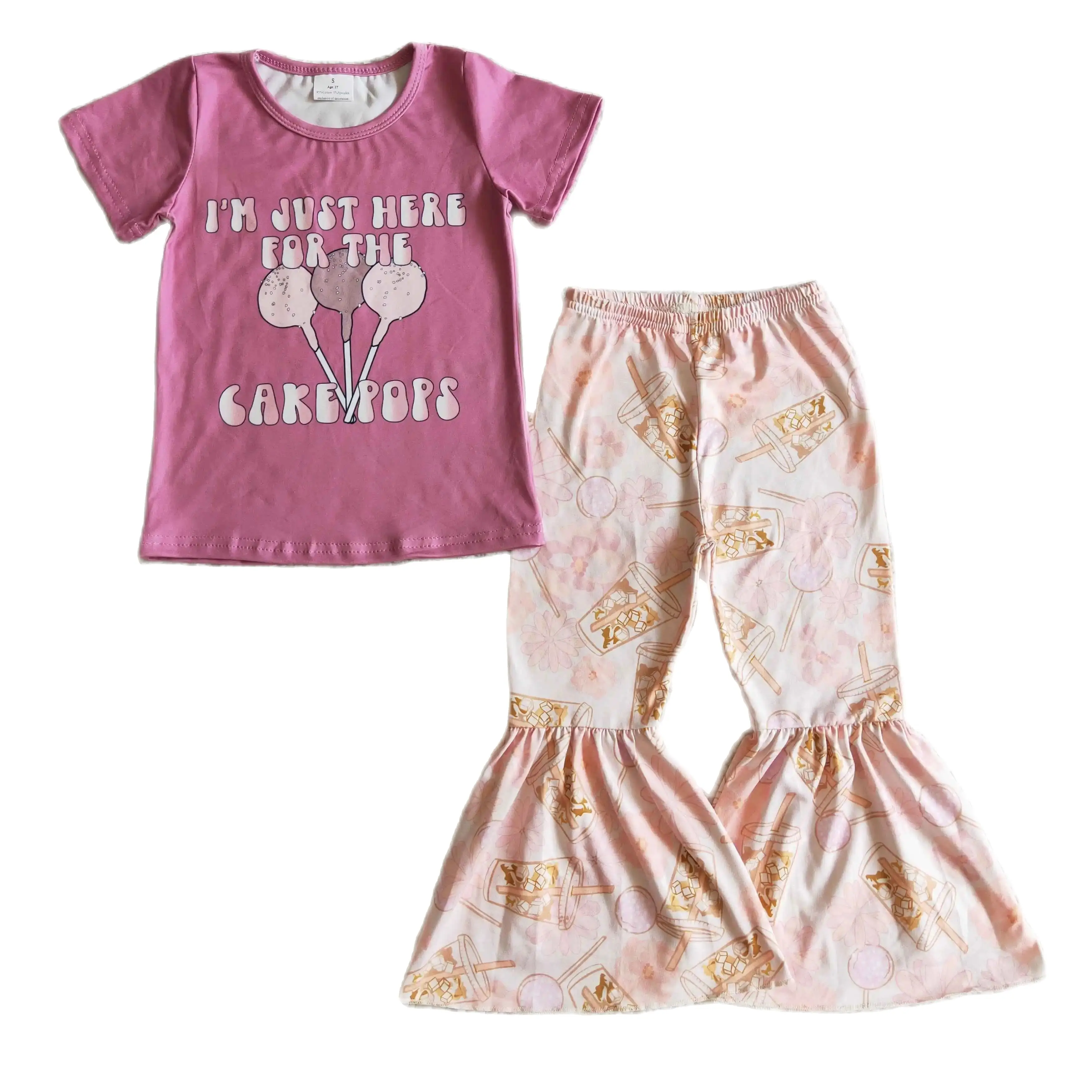 GSPO0198 Kids Girl Autumn Outfit Sets Short Sleeves Top CAKE POPS Print With Trousers Children Clothes
GSPO0198 Kids Girl Autumn Outfit Sets Short Sleeves Top CAKE POPS Print With Trousers Children Clothes
