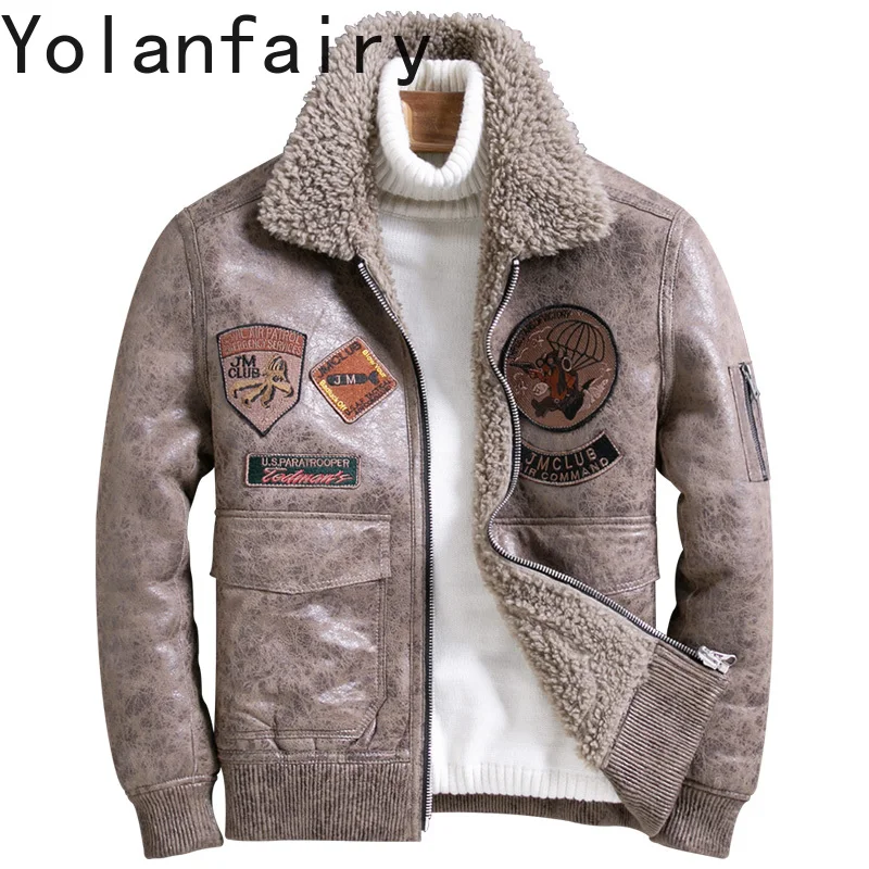 Шуба YOLANFAIRY из натурального меха, шерстяные кожаные куртки, новинка, пальто, модная Повседневная зимняя мотоциклетная куртка с коротким отворотом и зажимом для ВВС
Шуба YOLANFAIRY из натурального меха, шерстяные кожаные куртки, новинка, пальто, модная Повседневная зимняя мотоциклетная куртка с коротким отворотом и зажимом для ВВС