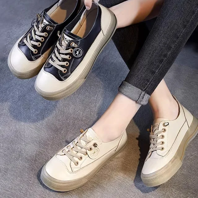 Leather Slip-On Casual Shoes Women's New Style Breathable Wear-Resistant Soft Bottom Cow Tendon Flat Heel round Toe Shoes
Leather Slip-On Casual Shoes Women's New Style Breathable Wear-Resistant Soft Bottom Cow Tendon Flat Heel round Toe Shoes