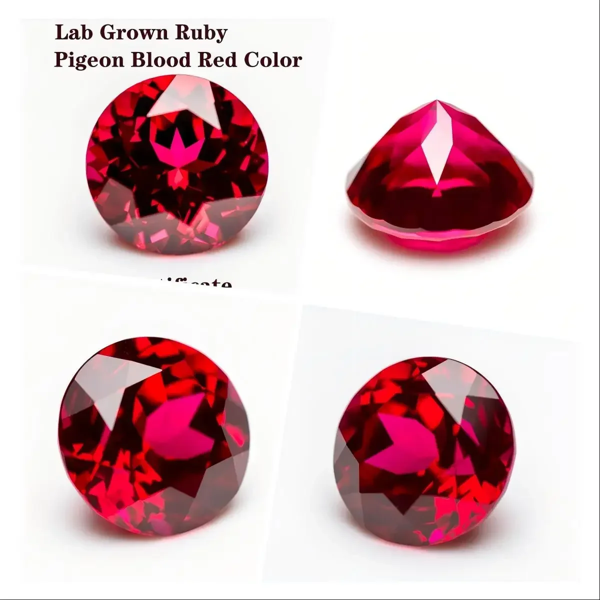 Round Shape Pigeon Blood Red Rubellite Color Lab Grown Ruby Charm Beads for Diy Jewelry Making Rings Materials with Certificate
Round Shape Pigeon Blood Red Rubellite Color Lab Grown Ruby Charm Beads for Diy Jewelry Making Rings Materials with Certificate