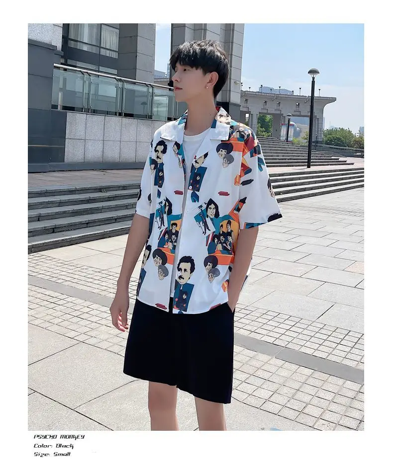 Нишевый дизайн, летнее новое поступление, корейская версия в гонконгском стиле, рубашка с короткими рукавами, свободная модная куртка в стиле пары
Нишевый дизайн, летнее новое поступление, корейская версия в гонконгском стиле, рубашка с короткими рукавами, свободная модная куртка в стиле пары
