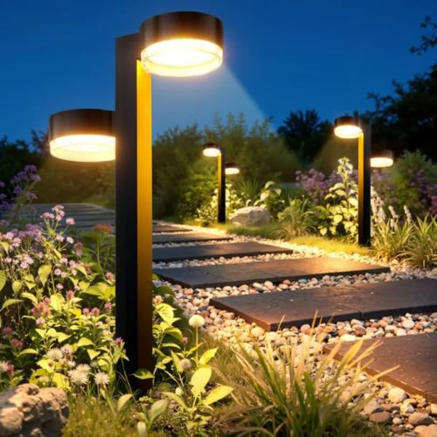 Bright Solar Pathway Lights Outdoor, with 1 Head Garden Lights Solar Powered Path Lights Up to 15Hrs, Auto On/Off Waterproof Ou
Bright Solar Pathway Lights Outdoor, with 1 Head Garden Lights Solar Powered Path Lights Up to 15Hrs, Auto On/Off Waterproof Ou