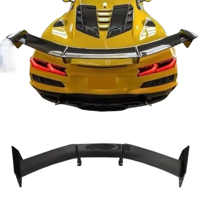 Dry Carbon Fiber Rear Wing for Chevrolet Corvette C8 ZN6 Z06 2020+ ZR1 Style Rear Trunk Spoiler High Tail Wing Car Bodykit
Dry Carbon Fiber Rear Wing for Chevrolet Corvette C8 ZN6 Z06 2020+ ZR1 Style Rear Trunk Spoiler High Tail Wing Car Bodykit