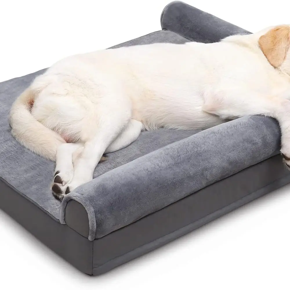 Orthopedic Dog Bed - Waterproof for Large Dogs, Flannel Bolster Couch With Egg Crate Foam, Removable Washable Cover & Nonskid Bo
Orthopedic Dog Bed - Waterproof for Large Dogs, Flannel Bolster Couch With Egg Crate Foam, Removable Washable Cover & Nonskid Bo