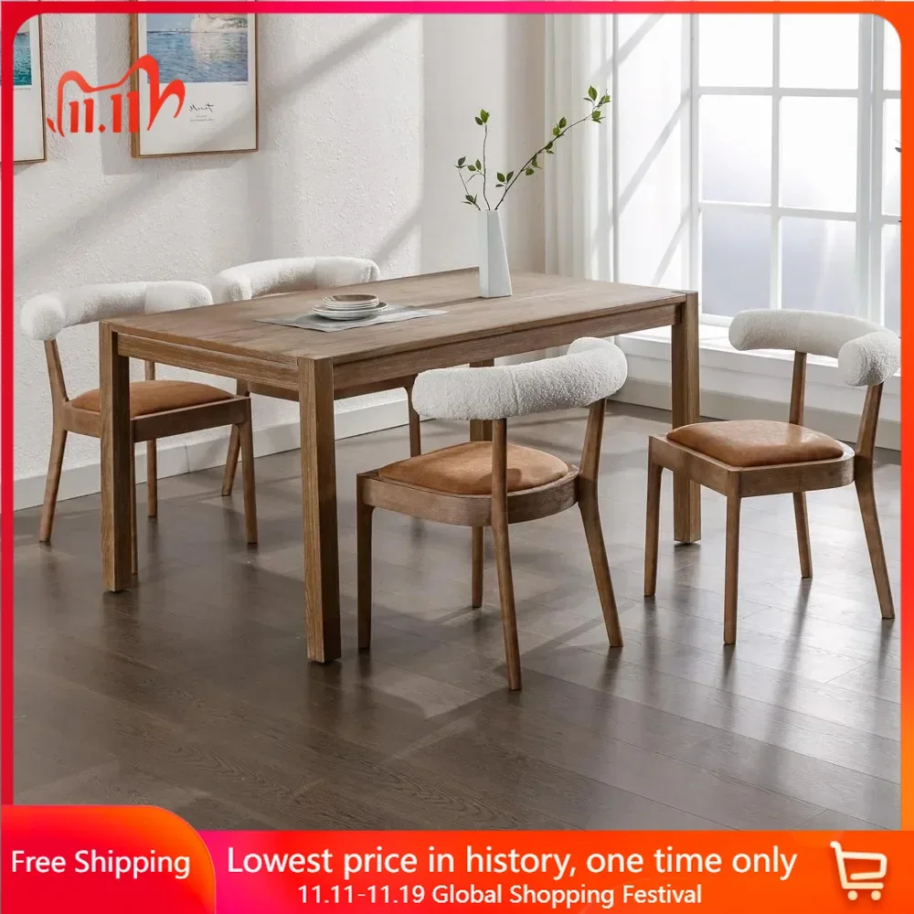 Dining Chair Set of 4 with Rubberwood Frame, Armless Kitchen & Dinings Room Chairs, Mid-Century Modern Fabric Dining Chair
Dining Chair Set of 4 with Rubberwood Frame, Armless Kitchen & Dinings Room Chairs, Mid-Century Modern Fabric Dining Chair
