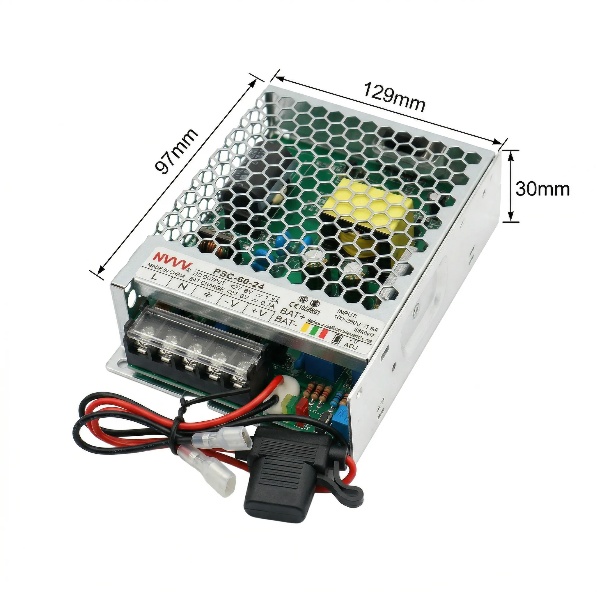 PSC-60-12 UPS Switch-mode power supply 100-240 VAC AC to DC 100W 13.8 V 5.0 A 13.8 V 2 A Charging function SMPS
PSC-60-12 UPS Switch-mode power supply 100-240 VAC AC to DC 100W 13.8 V 5.0 A 13.8 V 2 A Charging function SMPS
