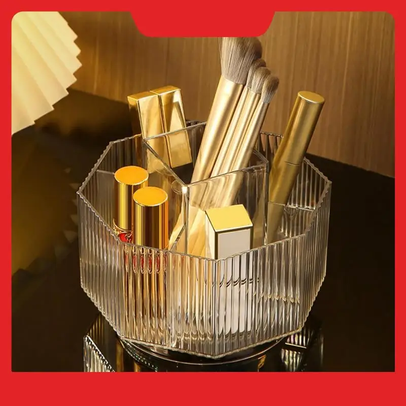 360° Rotating Makeup Organizer Spinning Makeup Brush Holder With 5 Slot Cosmetic Display Case Skin Care Trar (Clear)
360° Rotating Makeup Organizer Spinning Makeup Brush Holder With 5 Slot Cosmetic Display Case Skin Care Trar (Clear)
