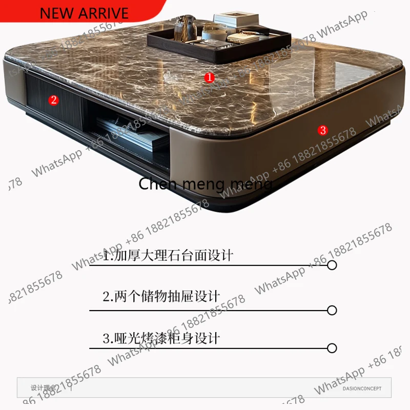 D178 Coffee table new microcrystalline stone tea table modern home living room high-end furniture marble
D178 Coffee table new microcrystalline stone tea table modern home living room high-end furniture marble