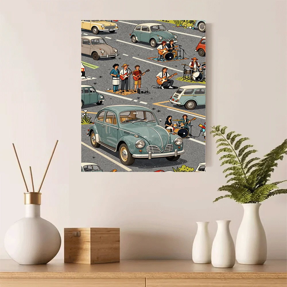 1PC-Unframed 2D Canvas poster wall decoration Retro Cars Music Band Street Scene Vintage Art Print Europe Music Festival
1PC-Unframed 2D Canvas poster wall decoration Retro Cars Music Band Street Scene Vintage Art Print Europe Music Festival