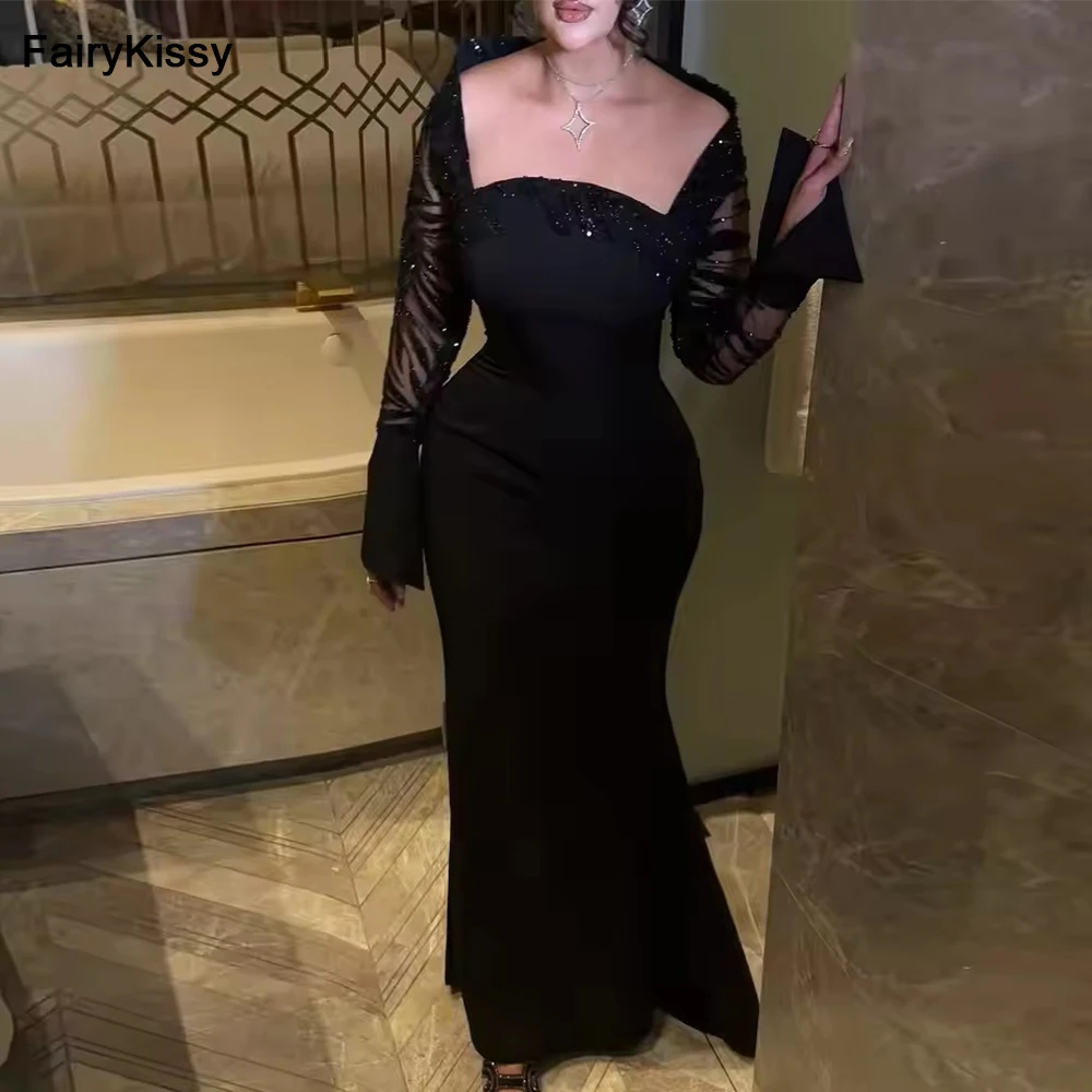 FairyKissy Mermaid Long Sleeves Prom Dresses Strapless Pleated Beaded Evening Dresses Floor Length Wedding Party Dresses
FairyKissy Mermaid Long Sleeves Prom Dresses Strapless Pleated Beaded Evening Dresses Floor Length Wedding Party Dresses