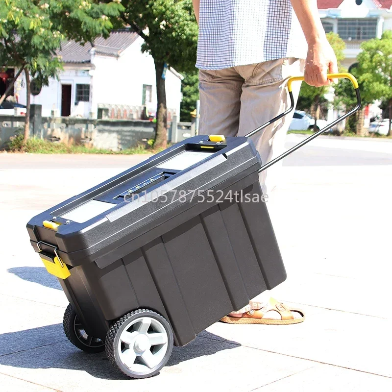 22inch Multifunctional Trolley Tool Box Double Layer Movable Large Plastic Thickened Wheeled Tool Cart
22inch Multifunctional Trolley Tool Box Double Layer Movable Large Plastic Thickened Wheeled Tool Cart