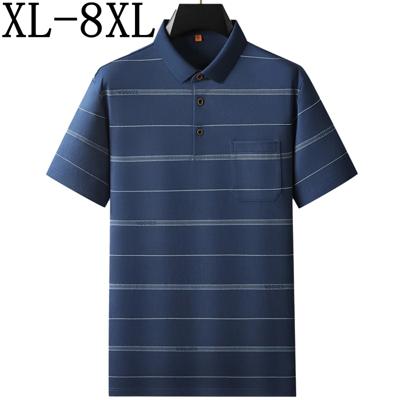 8XL 7XL 6XL 2025 New Summer High End 100% Cotton Polo Shirt Men Tops Casual Loose Mens Shirts With Pocket Lapel camisa masculina
8XL 7XL 6XL 2025 New Summer High End 100% Cotton Polo Shirt Men Tops Casual Loose Mens Shirts With Pocket Lapel camisa masculina