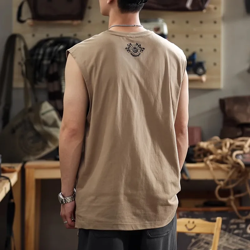 Kazuki Kuraii American Retro Vest Men's Summer Loose Casual Svel T-irt Baskeall Fitn Sports oulder Trendy
Kazuki Kuraii American Retro Vest Men's Summer Loose Casual Svel T-irt Baskeall Fitn Sports oulder Trendy