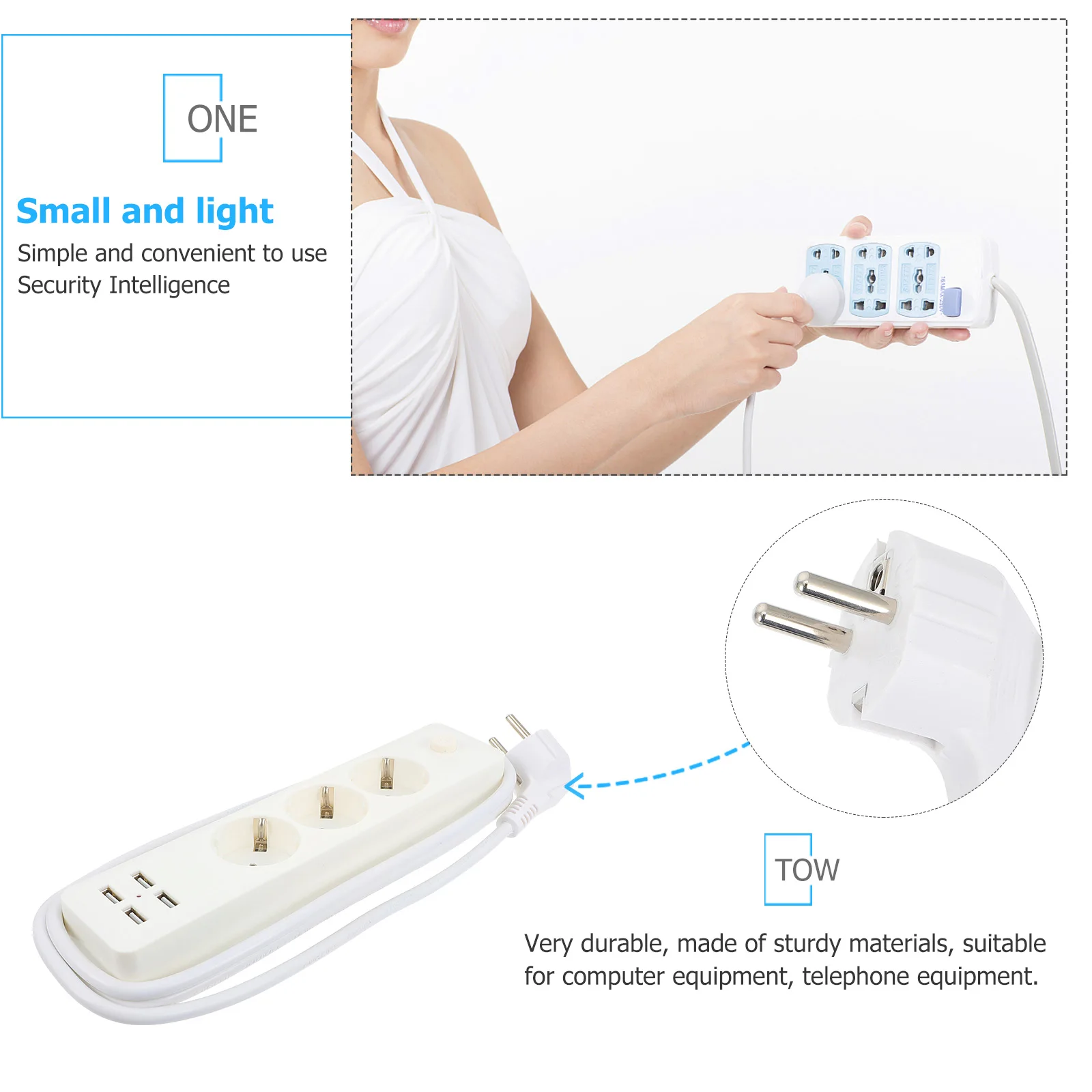 4 Usb Ports Smart Outlet Eu Plug Multifunctional Power Strip Fire Retardant Material Home Use Extension Socket Usb 
4 Usb Ports Smart Outlet Eu Plug Multifunctional Power Strip Fire Retardant Material Home Use Extension Socket Usb