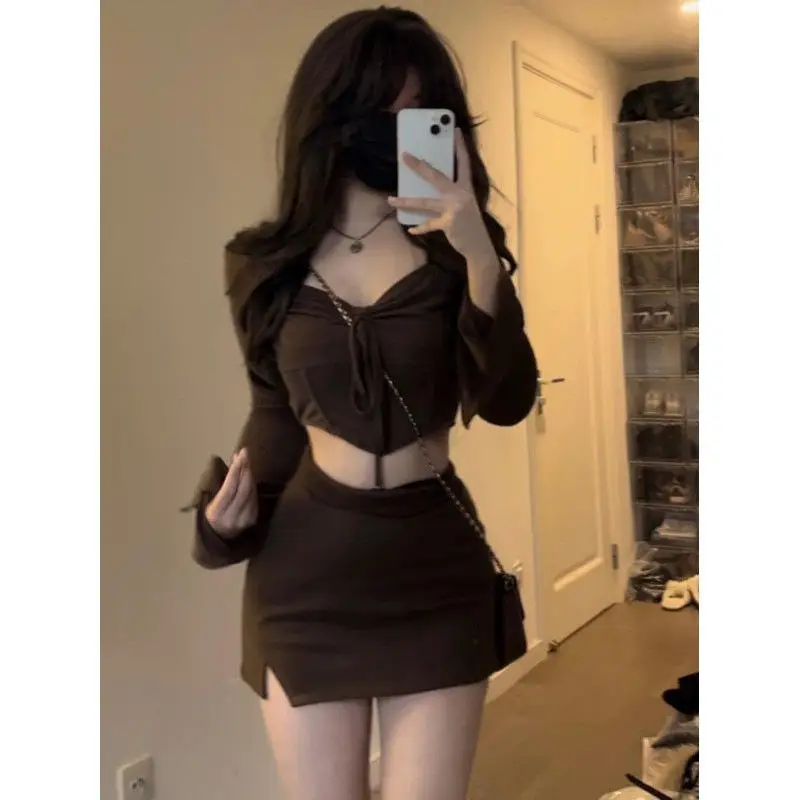 Sweet Pure Desire ort Size Set Dstring Плиссированный топ и юбка Комплект из двух предметов для маленьких женщин Повседневный Sle Long Sve
Sweet Pure Desire ort Size Set Dstring Плиссированный топ и юбка Комплект из двух предметов для маленьких женщин Повседневный Sle Long Sve