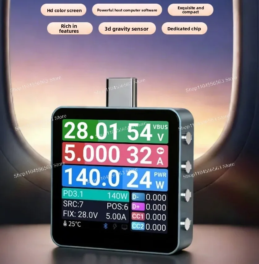 Type-C KM003C Digital Voltmeter - Main Board Maintenance and Inspection Instrument
Type-C KM003C Digital Voltmeter - Main Board Maintenance and Inspection Instrument