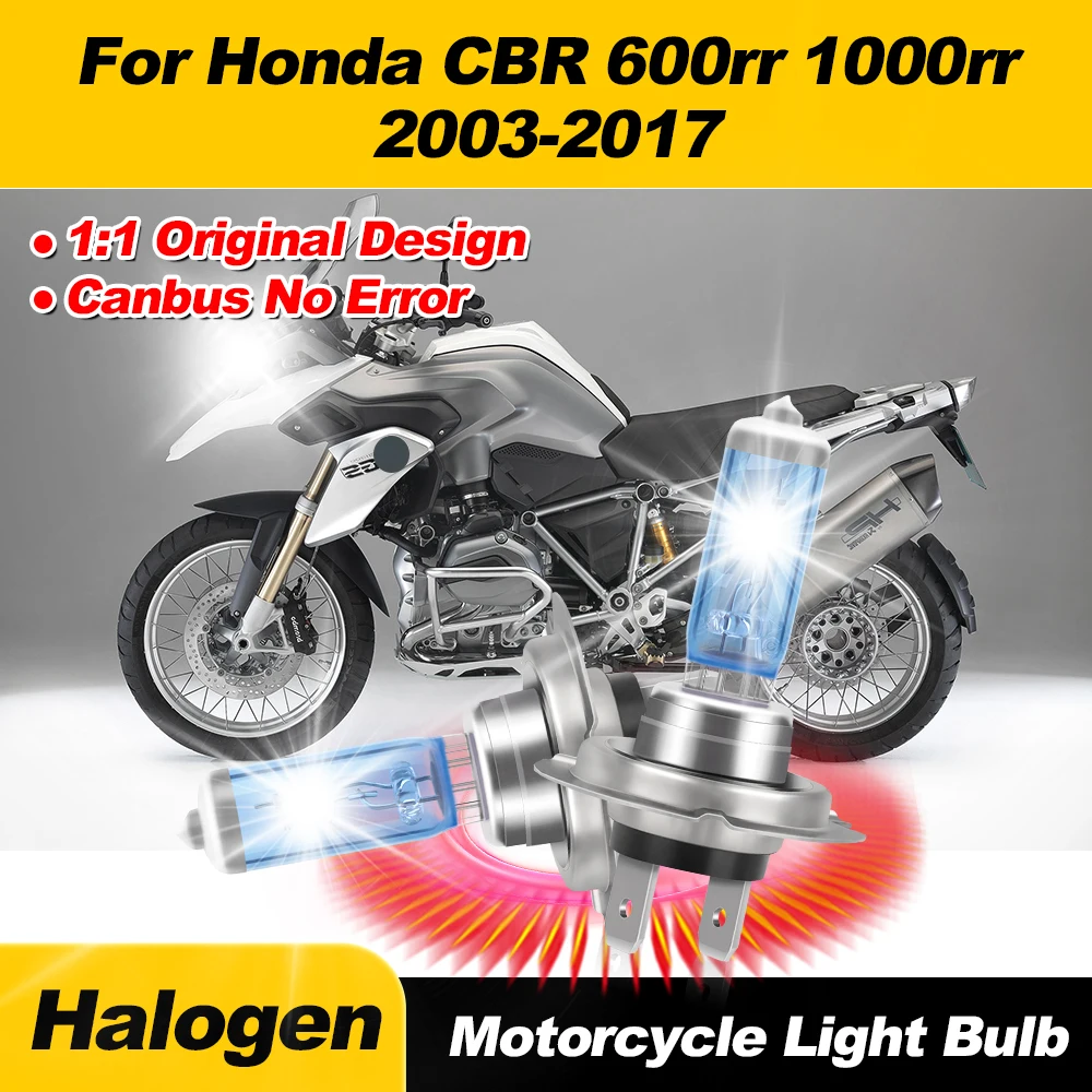 6000K White Halogen Headlight Bulbs 12V 100W Motorcycle Lights For Honda CBR 600rr 1000rr 2003-2012 2013 2014 2015 2016 2017
6000K White Halogen Headlight Bulbs 12V 100W Motorcycle Lights For Honda CBR 600rr 1000rr 2003-2012 2013 2014 2015 2016 2017