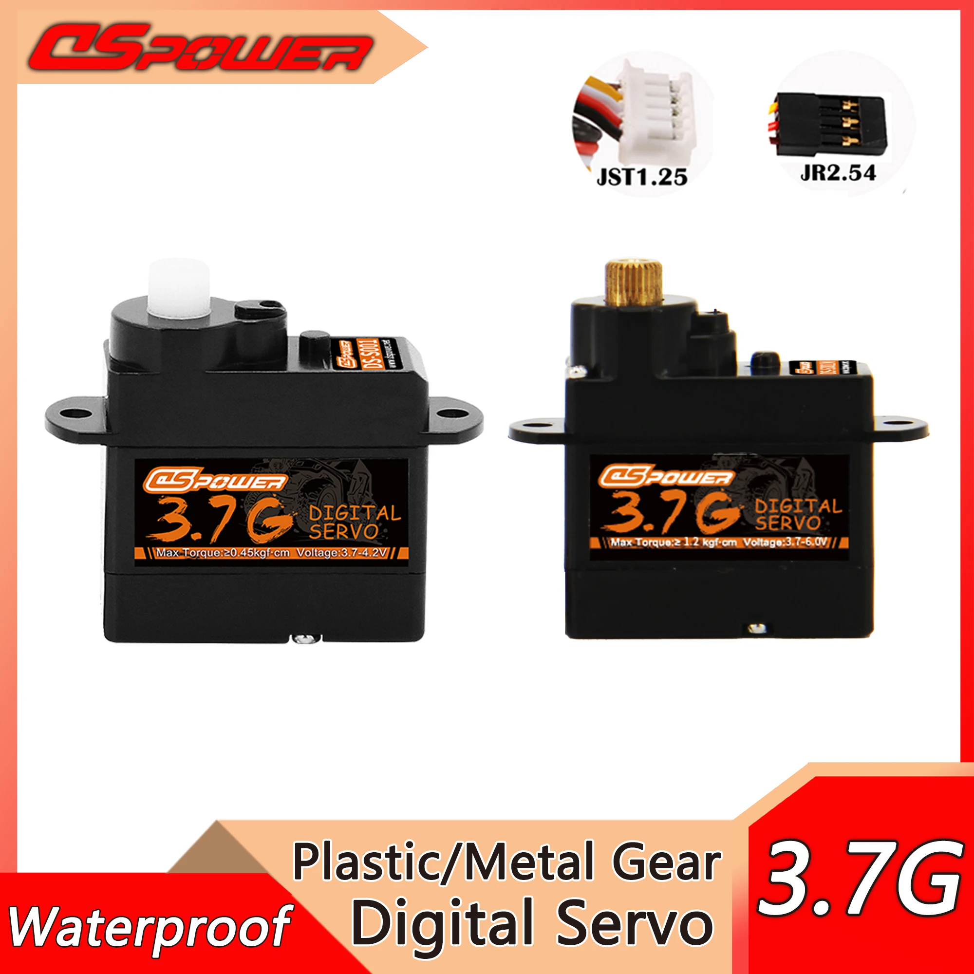 DSPOWER 3.7g Micro Digital Servo Waterproof Metal/plastic Gear for RC 1/10 Mini 3D Airplane Fixed-wing Drone Helicopter Car Boat
DSPOWER 3.7g Micro Digital Servo Waterproof Metal/plastic Gear for RC 1/10 Mini 3D Airplane Fixed-wing Drone Helicopter Car Boat