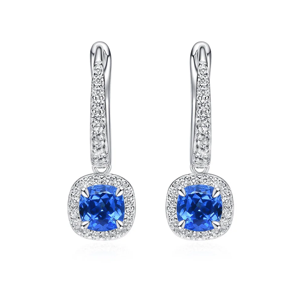 New S925 Silver 5 * 5 Fat Square 1ct Blue/Green Dynamic Charm Earrings European and American Earrings Wedding Jewelry
New S925 Silver 5 * 5 Fat Square 1ct Blue/Green Dynamic Charm Earrings European and American Earrings Wedding Jewelry