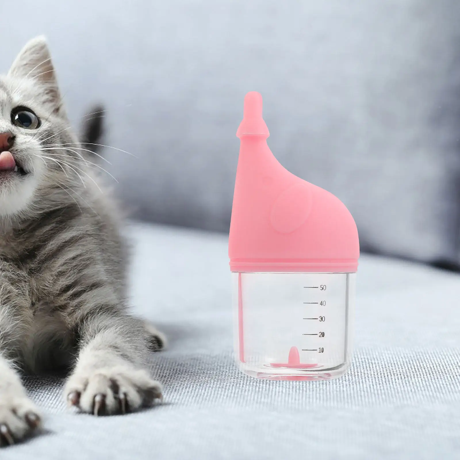Pet Nursing Bottle 50Ml Soft Silicone Nipple Ergonomic Design for Newborn Kittens Puppies Small Animal Feeding Feeder Kitten
Pet Nursing Bottle 50Ml Soft Silicone Nipple Ergonomic Design for Newborn Kittens Puppies Small Animal Feeding Feeder Kitten