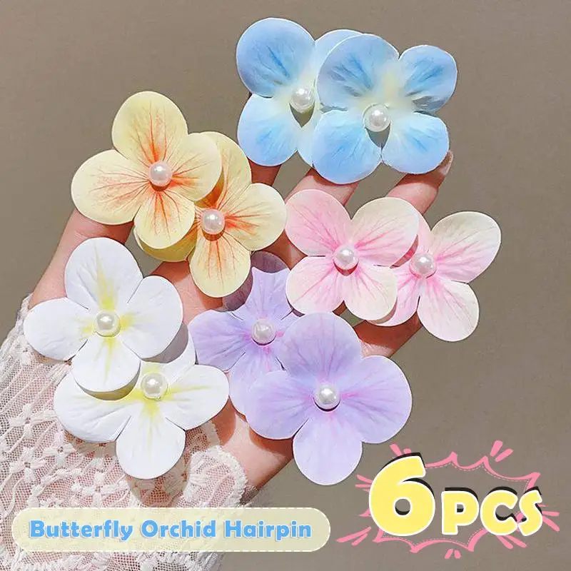 1~6Pcs Butterfly Orchid Hair Clip Women Artificial Flower Pearl Hairpins Fashion Korean Fairy Bangs Side Clip Hair Accessories
1~6Pcs Butterfly Orchid Hair Clip Women Artificial Flower Pearl Hairpins Fashion Korean Fairy Bangs Side Clip Hair Accessories