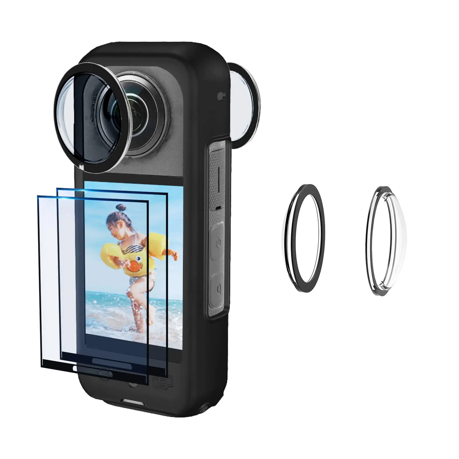 For Insta 360 X3 Lens Guards with Screen Protector cover, Tempered Glass Screen Protector for Insta 360 X3 Accessories 9H
For Insta 360 X3 Lens Guards with Screen Protector cover, Tempered Glass Screen Protector for Insta 360 X3 Accessories 9H