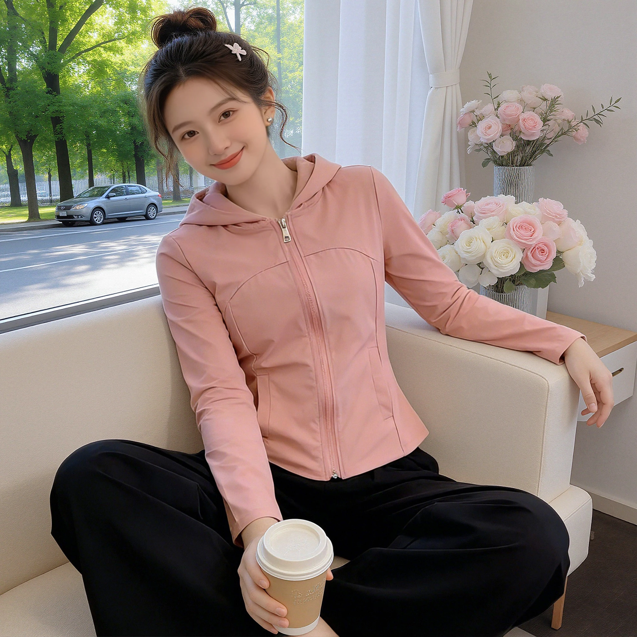 Ladies Fashionable Slim Fit Hooded Jacket Summer 2026 Windproof Sun Protection Outerwear Commute Style Long Sleeve Zipper Clo...
Ladies Fashionable Slim Fit Hooded Jacket Summer 2026 Windproof Sun Protection Outerwear Commute Style Long Sleeve Zipper Clo...