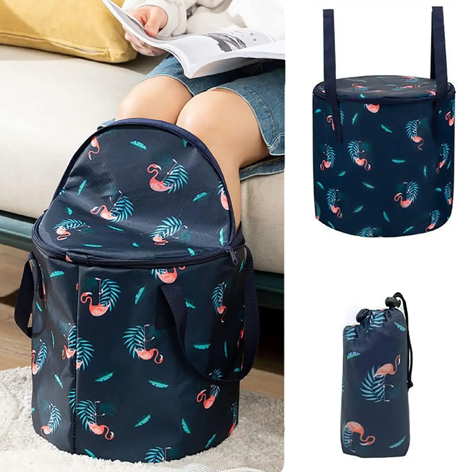 Collapsible Foot Soaking Bucket, Portable Travel Bath Tub with Lid, Insulated Foldable Basin for Home Spa and Outdoor Camping
Collapsible Foot Soaking Bucket, Portable Travel Bath Tub with Lid, Insulated Foldable Basin for Home Spa and Outdoor Camping