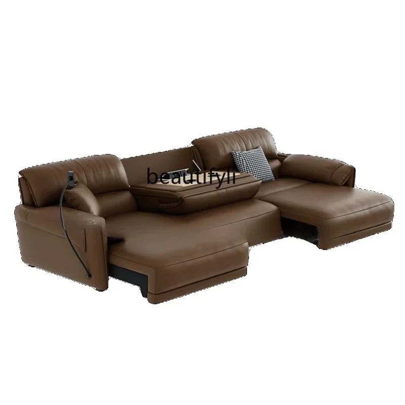 F Italian first-layer leather electric multi-functional sofa bed modern simple living room dual-purpose automatic retractable so
F Italian first-layer leather electric multi-functional sofa bed modern simple living room dual-purpose automatic retractable so